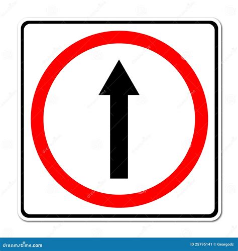 Go Ahead The Way Forward Sign Stock Image Image 25795141