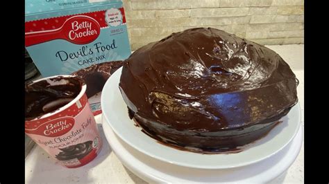 How To Make Betty Crocker Devils Food Cake Youtube