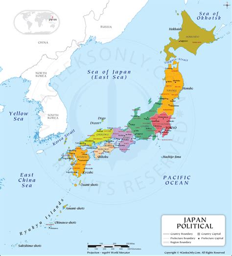 Japan Prefecture Map Japan Political Map