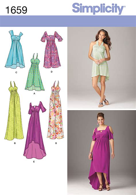Simplicity Misses And Plus Dress Sewing Pattern