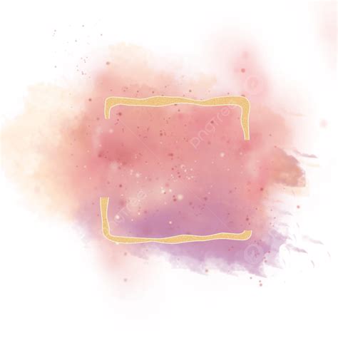 Square Border Design Png Picture Colorful Galaxy Brush With Gold