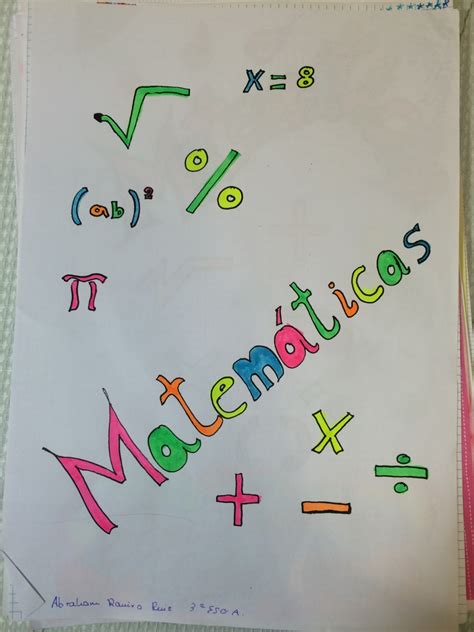 Imagenes De Caratulas Para Matematicas Faciles Dibujos Para Colorear
