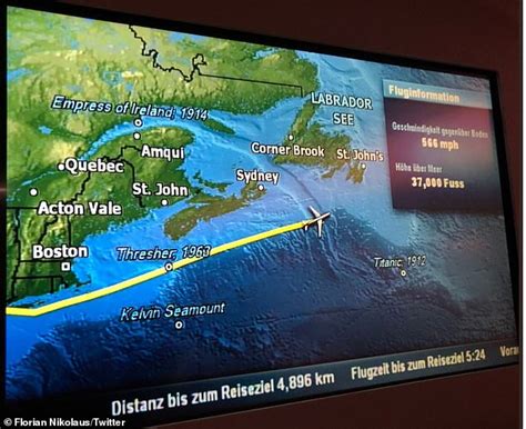 Eagle Eyed Airline Passengers Have Been Spotting The Locations Of Shipwrecks On In Flight Maps