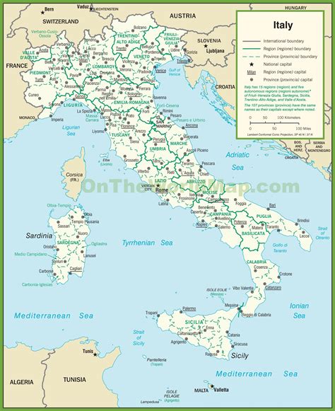 Italy Map Regions Map Of Italy Provinces Click