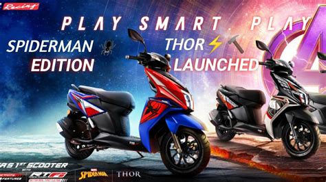 Tvs Ntorq Spiderman Thor Edition Launched Ntorq Super Squad