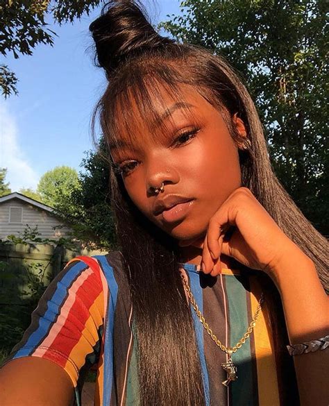 Hairstyles to do with straight hair black girls. Pin by Diiyah on Black excellence | Straight hairstyles ...