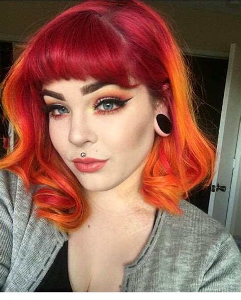 See This Instagram Photo By Iloveluciehair Likes Orange Ombre