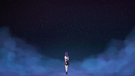 19 Night Sky Anime Desktop Wallpapers
