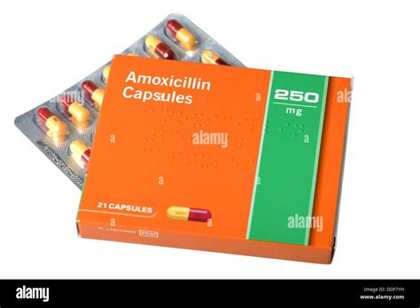 Amoxicillin Antibiotic Capsules Tablets Pills Hi Res Stock Photography