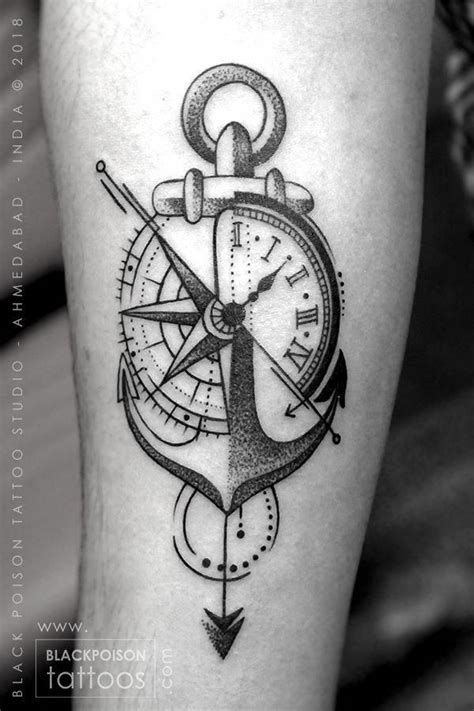 Anchor Tattoo Compass Viraltattoo