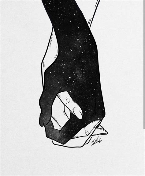 Cute Picture Holding Hands Art Art Inspiration Black Aesthetic