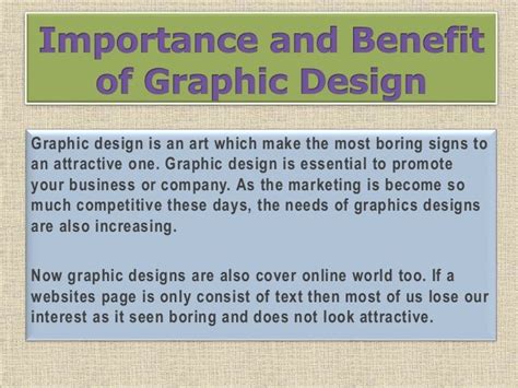 Importance And Benefit Of Graphic Design