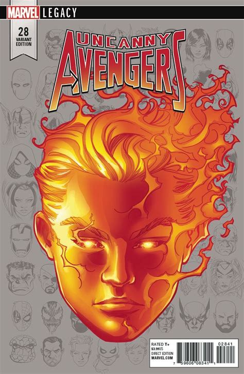 Uncanny Avengers 28 Mckone Legacy Headshot Cover Fresh Comics