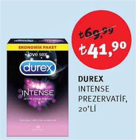 Durex Intense Prezervatif 20li İndirimde Market