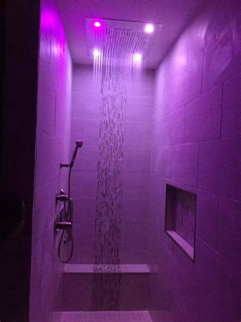 Led Shower Head Lights In Purple Dream House Rooms Bathroom