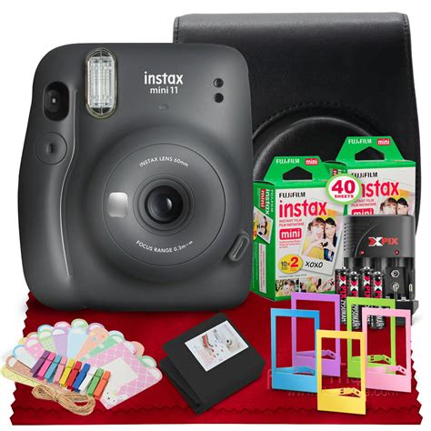 Fujifilm Instax Mini 11 Instant Film Camera Charcoal Grayv Walmart