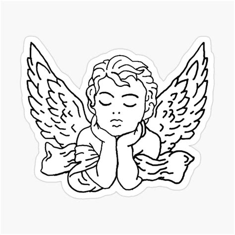 Angel Sticker By Itxel Tattoo Flash Art Line Art Drawings Drawings