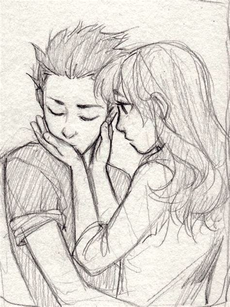 Anime Couple Drawing Pencil Arouse Online Diary Pictures Library