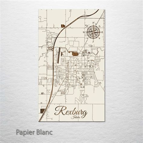 Rexburg, Idaho Street Map – Fire & Pine