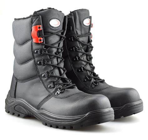 Mens Leather Waterproof Safety Steel Toe Cap Combat Work Ankle Boots Shoes Size Ebay