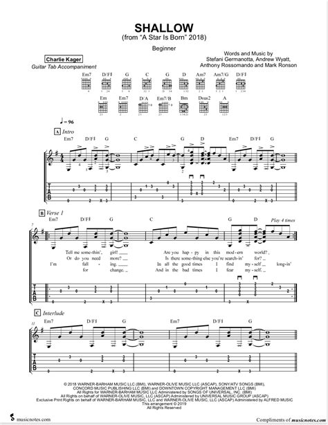 73 easy songs on guitar that you can play with those 5 chords. FREE TAB PREVIEWS Fingerstyle Guitar Sheet Music Tabs Score