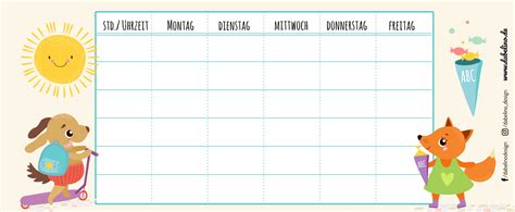 Stundenplan Zum Ausdrucken