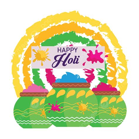 Indian Happy Holi Festival Attractive Background Happy Happy Holi