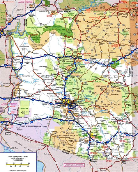 Printable Map Of Arizona This Printable Map Of Arizona Is Free And