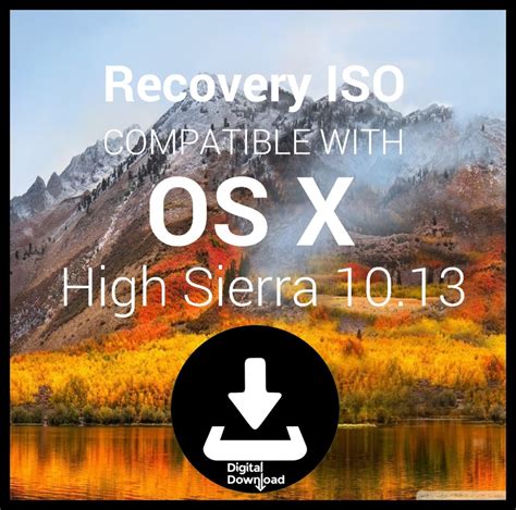 Macos Mac Os X High Sierra 1013 Digital Download Upgrade Restore