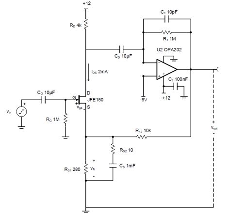 Amplify Small Signals In Low Noise Circuit With Discrete Jfet Planet