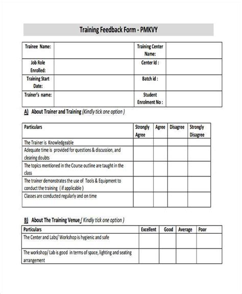 feedback forms   ms word excel