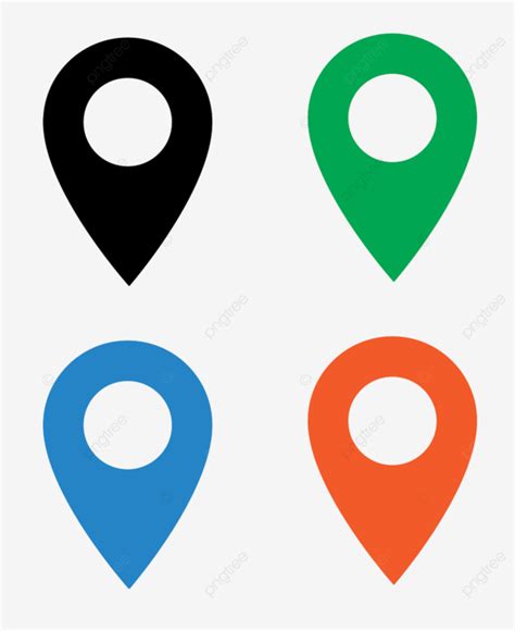 Gambar Penanda Peta Aplikasi Navigasi Gps Simbol Menandai Terpencil