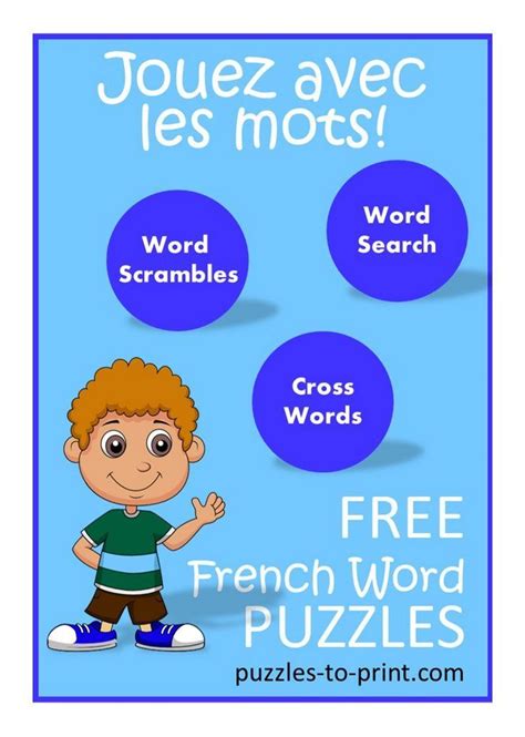 French Word Puzzles In 2020 Learn French French Teaching Resources
