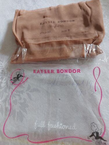 Vintage Kayser Bondor Fully Fashioned Nylonsstockings Size 9 Ebay