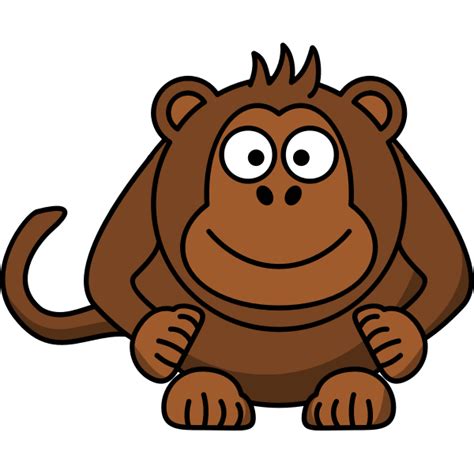 Cartoon Monkey Free Svg