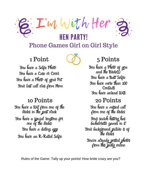 Lgbtq Bachelorette Party Games Hen Party Games Lesbian Etsy
