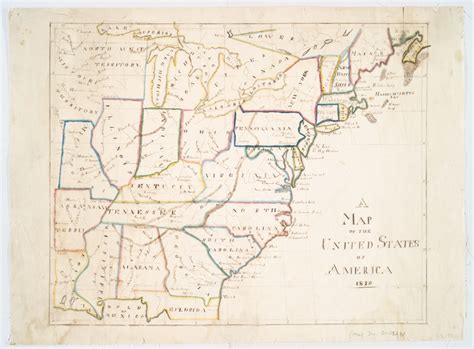 A Map Of The United States Of America 1830 Nypl Digital Collections