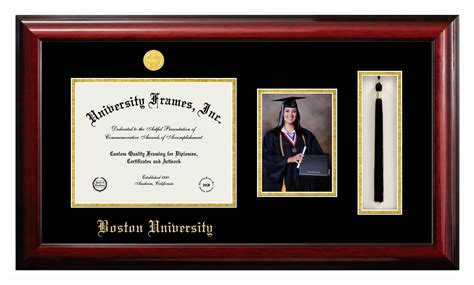 Your college graduation is worth capturing. Boston University Diploma with 5 x 7 Portrait & Tassel Box ...