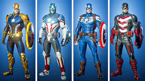Marvel Future Revolution All Captain America Suits Youtube