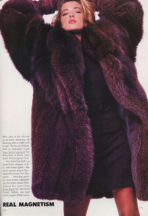 Vogue September 1987 Real Magnetism Models Famke Janssen Cindy