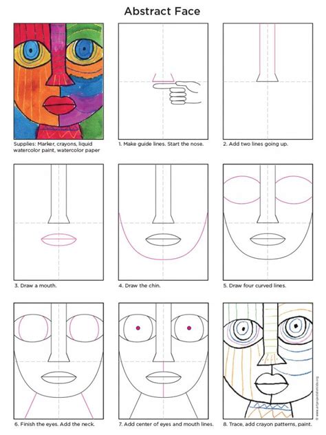 Draw An Abstract Face Abstract Art Projects Easy Abstract Art