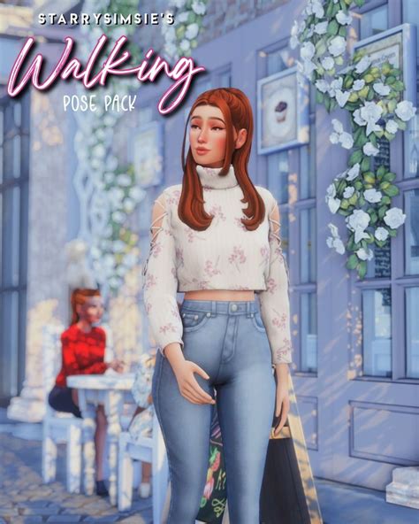 Solo Walking Pose Pack Starrysimsie On Patreon Sims 4 Couple