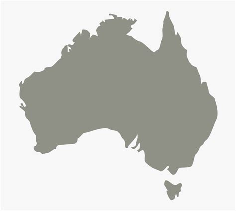 Australia Vector Map World Map Silhouette Of Australia Hd Png
