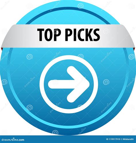 Top Picks Web Button Stock Illustration Illustration Of Colorful