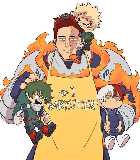 Mha Endeavor Babysitting Baby Bakugou Deku And Todoroki Fandom