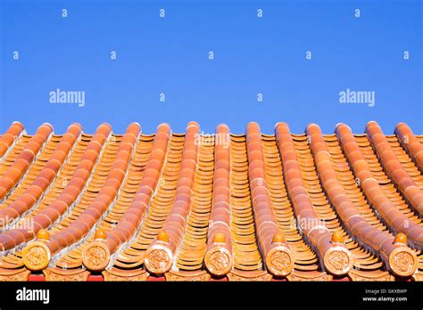 Chinese Roof Tiles Stock Photo Alamy