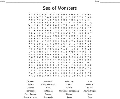 Monsters Word Search Monster Word Search Images And Photos Finder