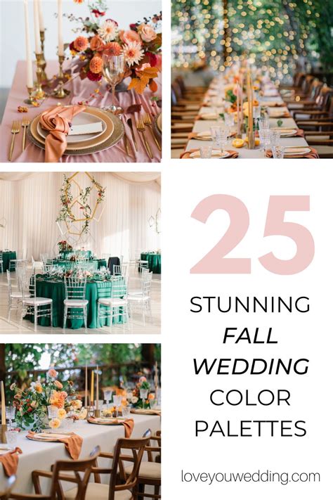 25 Best Fall Wedding Colors Stunning Palettes And Trends