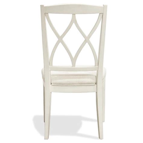 Riverside Furniture Myra Xx Back Upholstered Wood Dining Side Chair In