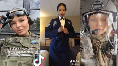 10 minutes of best female military tik tok compilation youtube